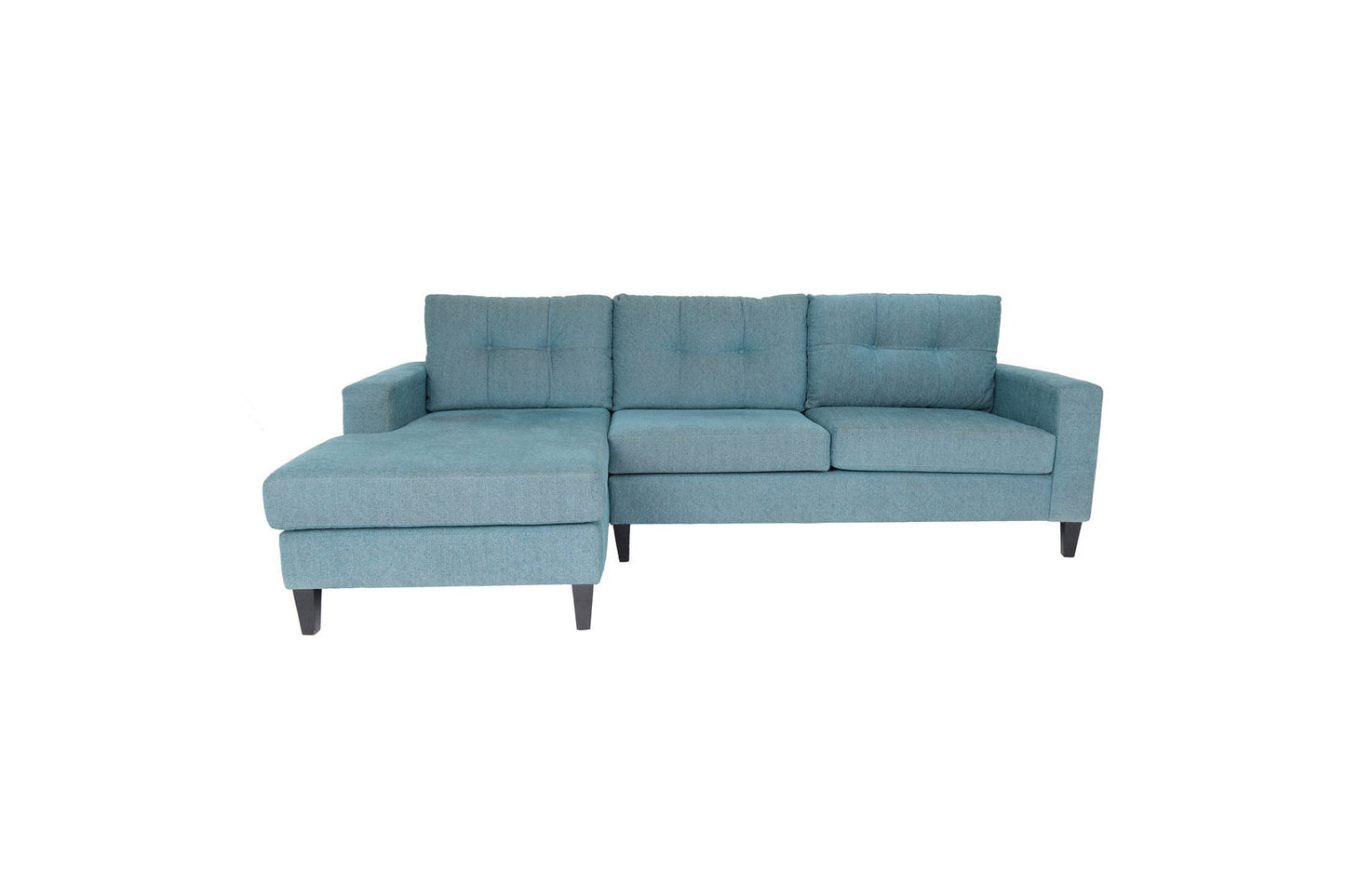 Polyester Blend L Shaped Two Piece Sofa and Chaise Sectional