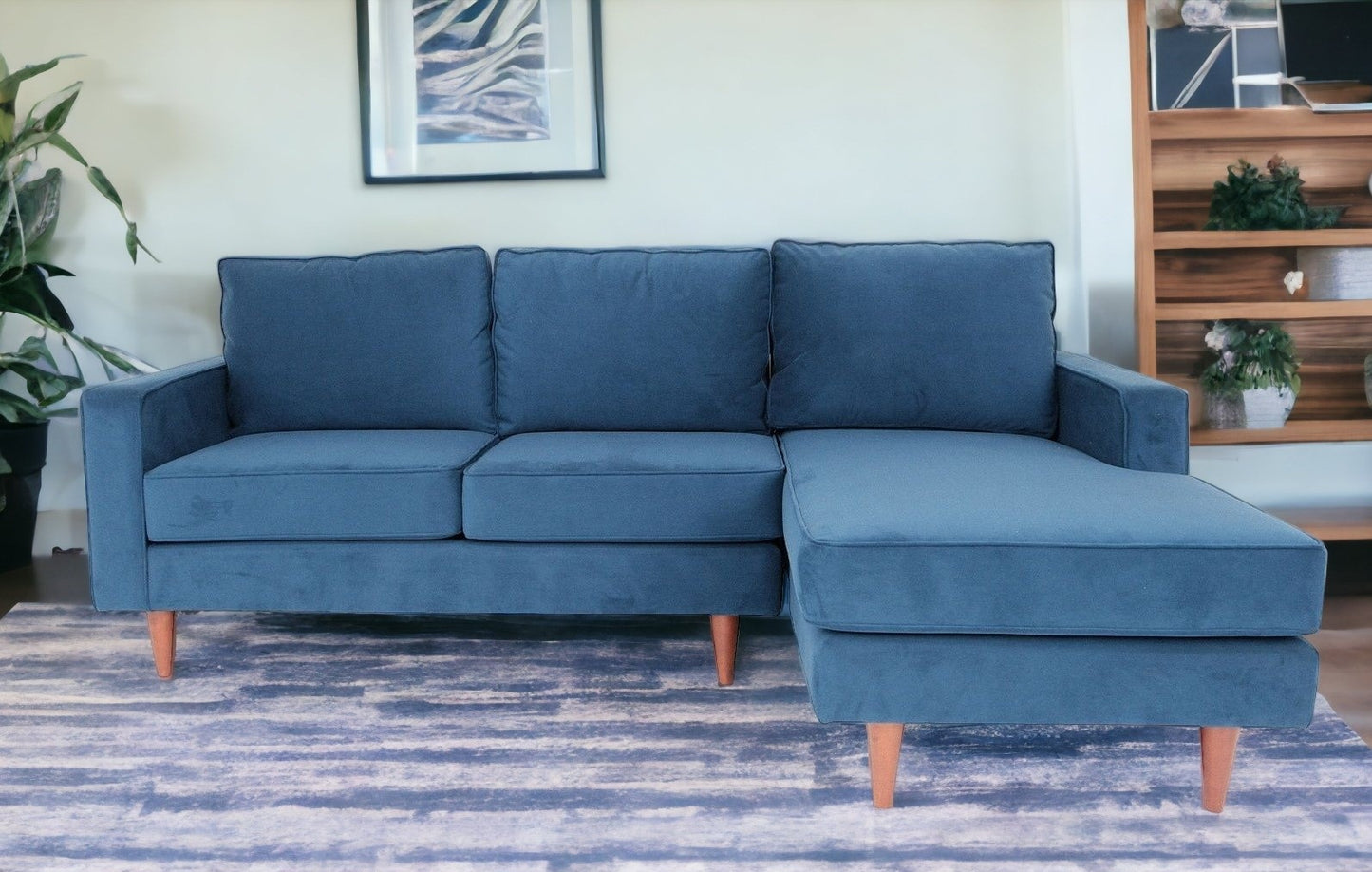 Polyester Blend L Shaped Two Piece Corner Sectional