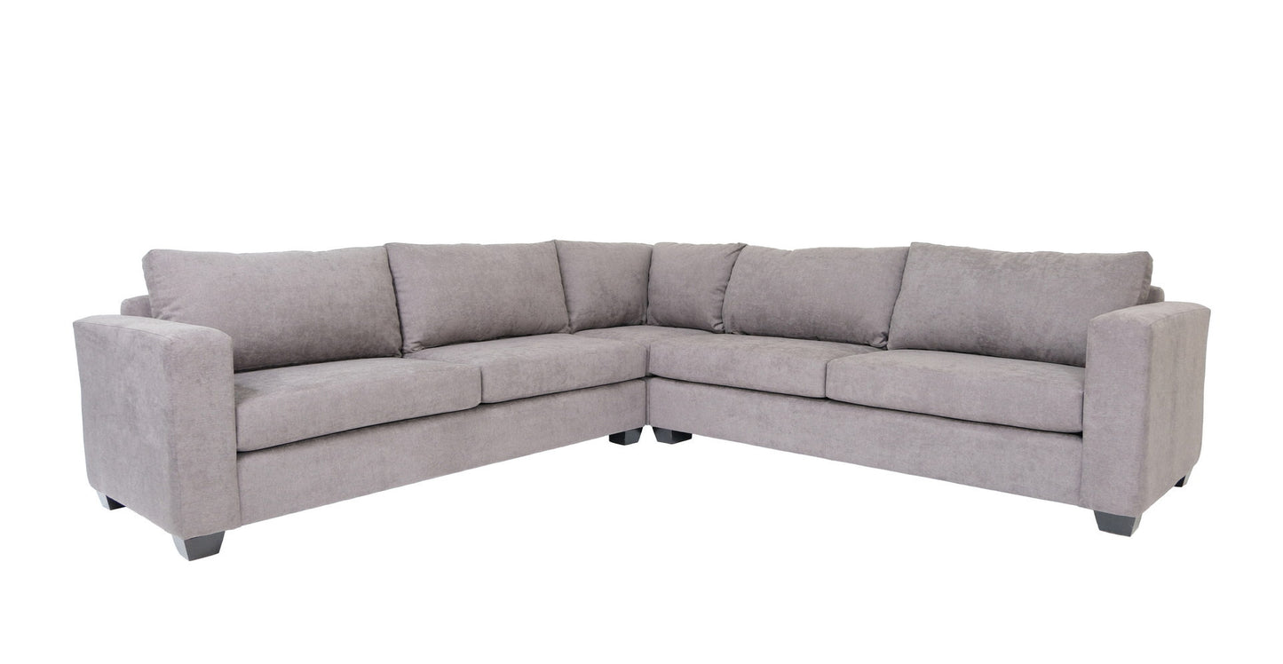 Polyester Blend L Shaped Three Piece Corner Sectional