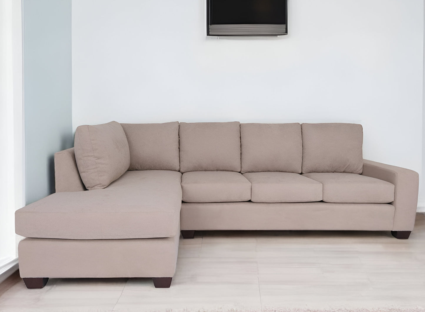 Polyester Blend L Shaped Two Piece Sectional