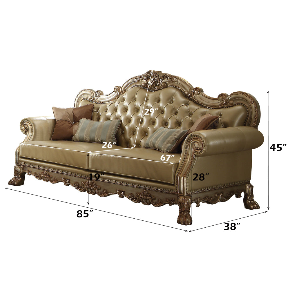 Dresden Sofa W/4 Pillows