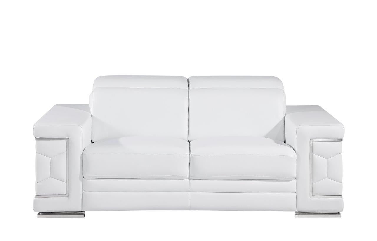Genuine Leather Love Seat