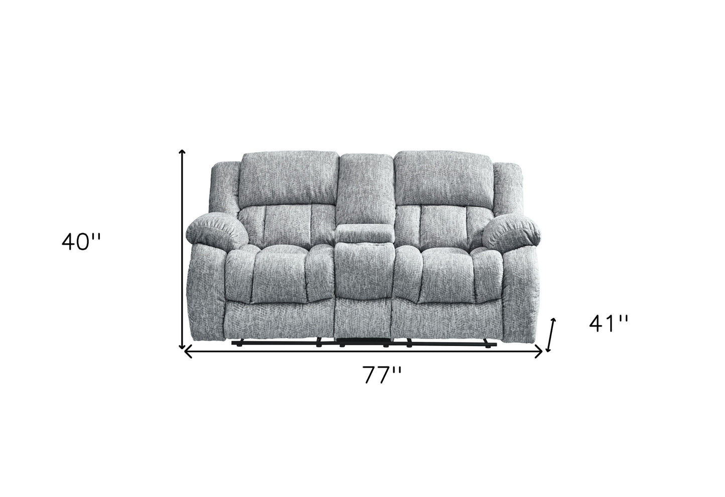 Manual Reclining Loveseat with Storage