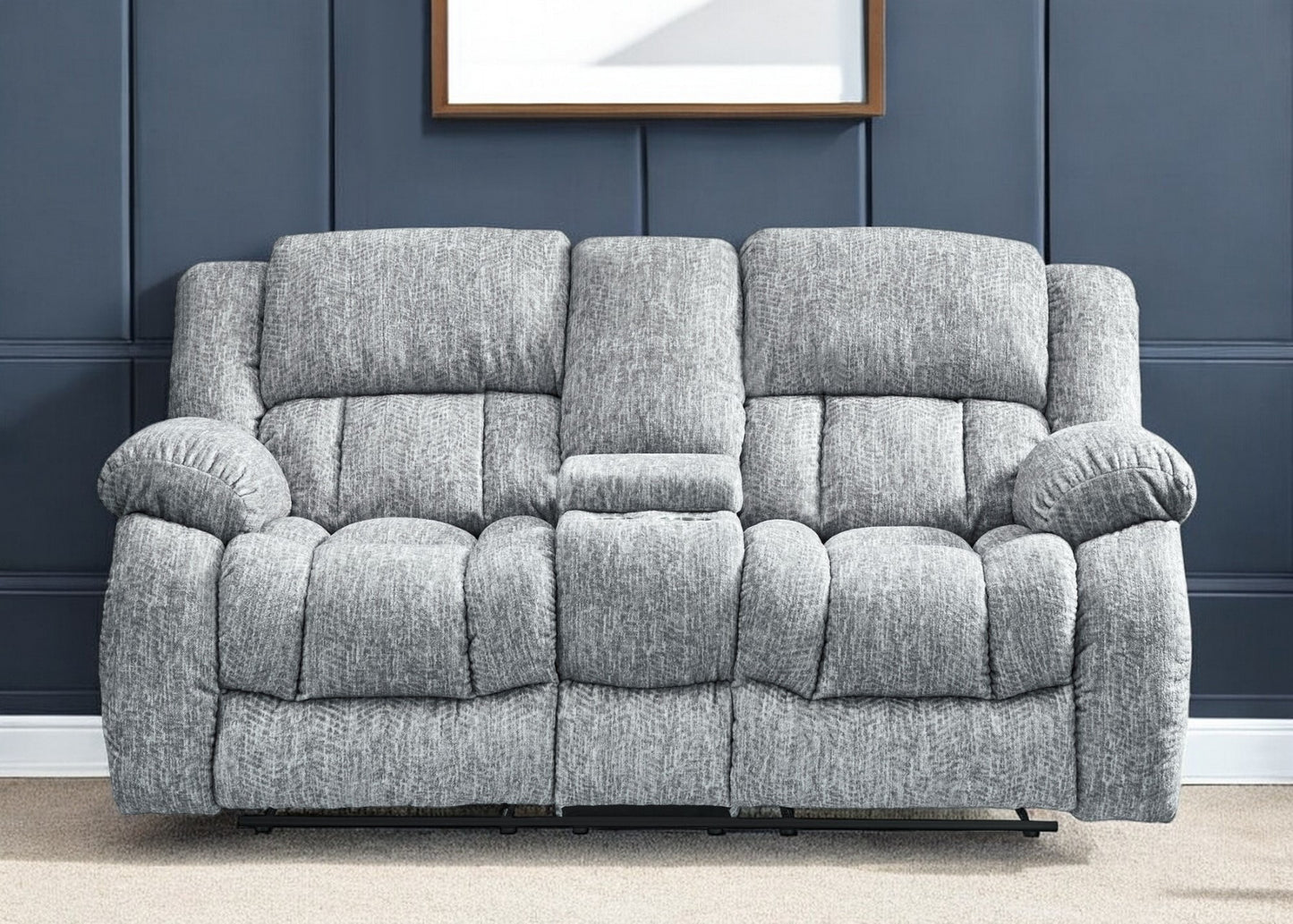 Manual Reclining Loveseat with Storage