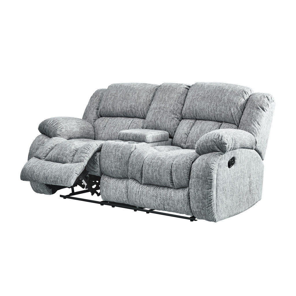Manual Reclining Loveseat with Storage
