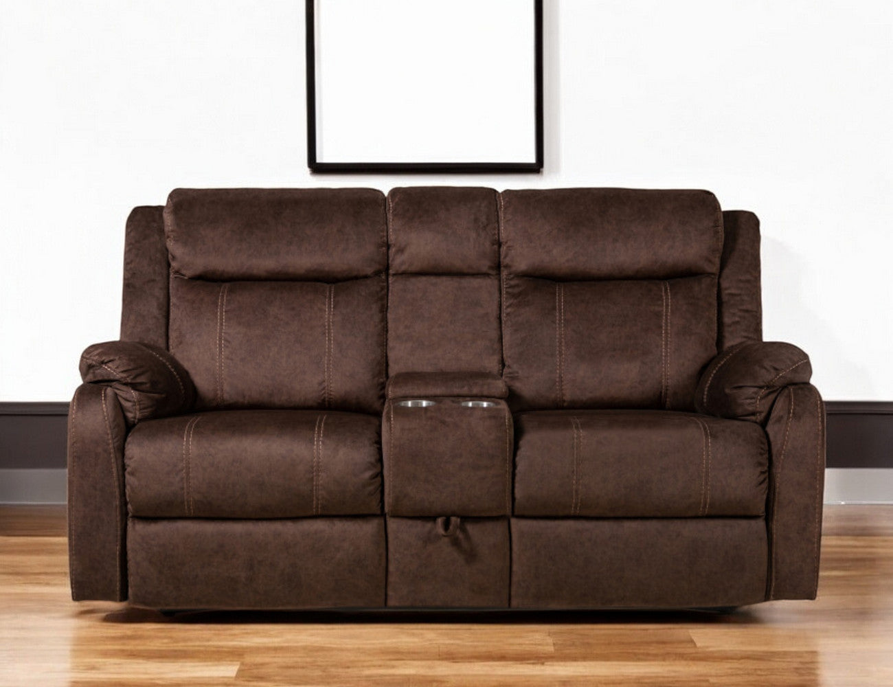 Manual Reclining Loveseat with Storage