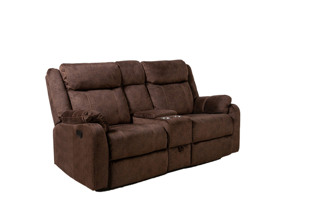 Manual Reclining Loveseat with Storage