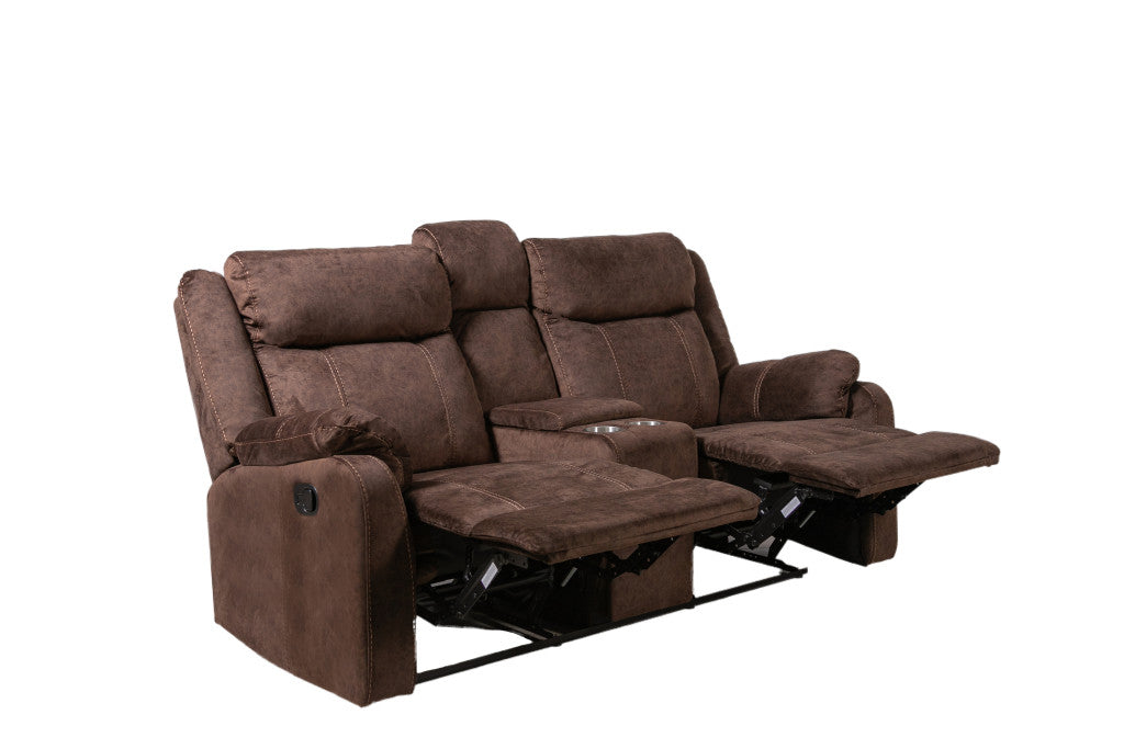 Manual Reclining Loveseat with Storage