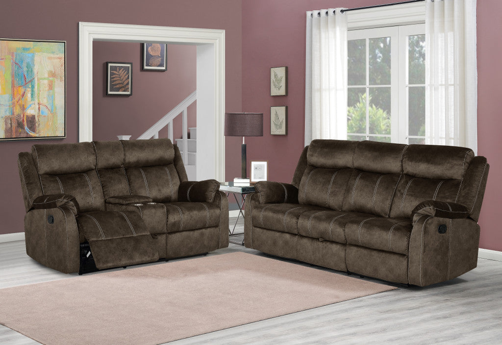 Manual Reclining Loveseat with Storage
