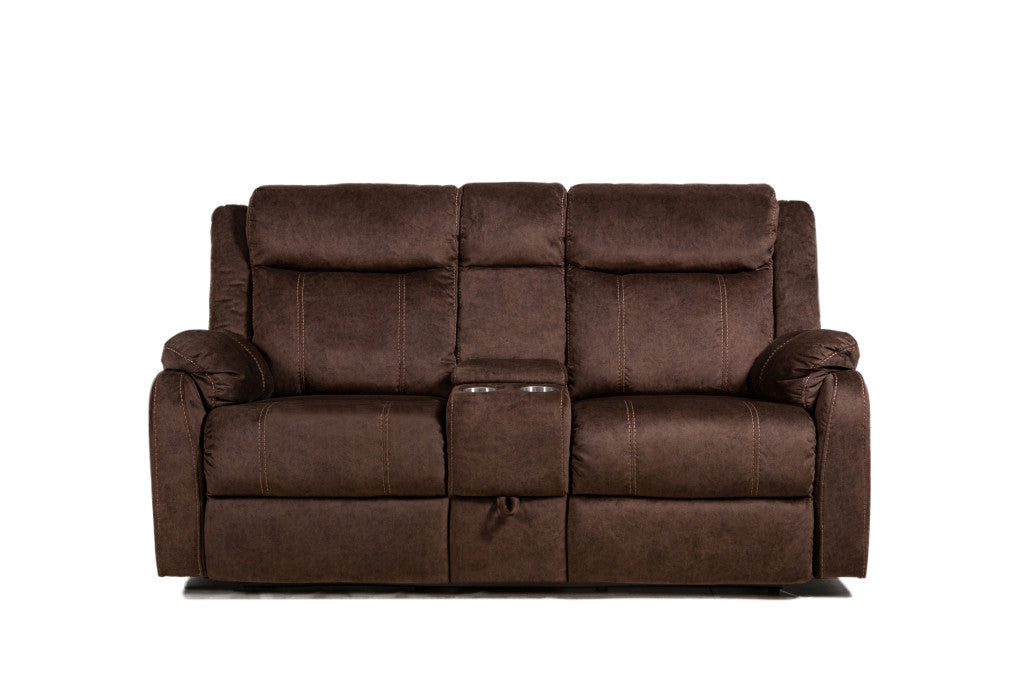 Manual Reclining Loveseat with Storage