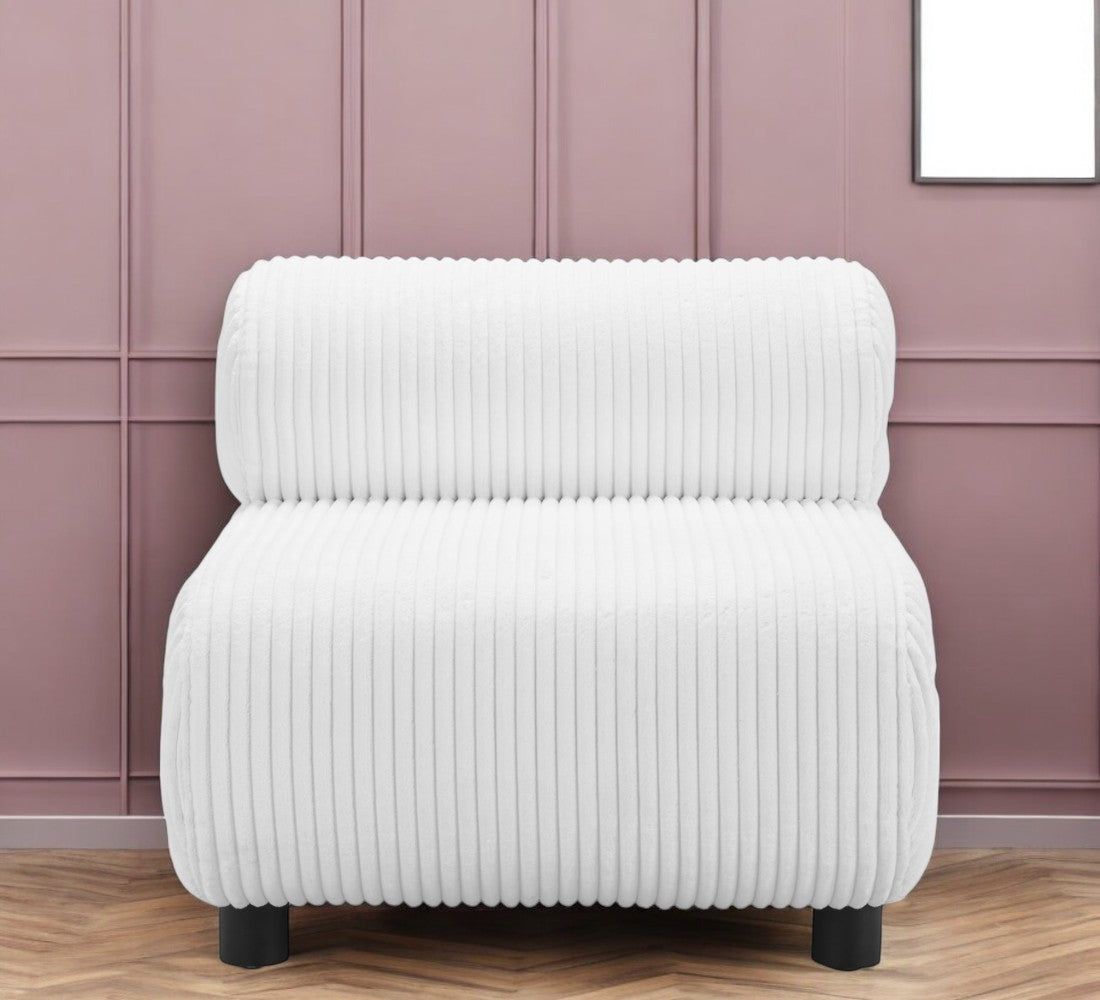 Corduroy and Upholstered Side Chair