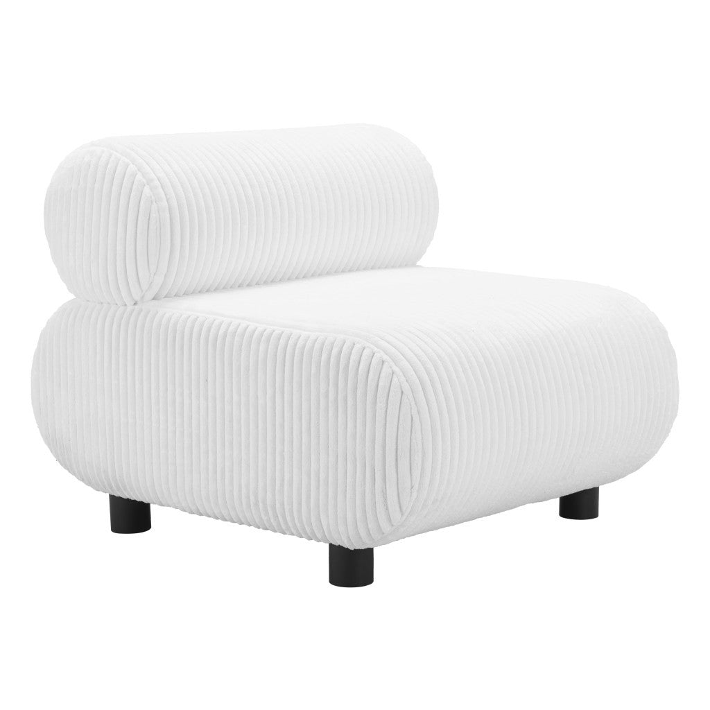 Corduroy and Upholstered Side Chair