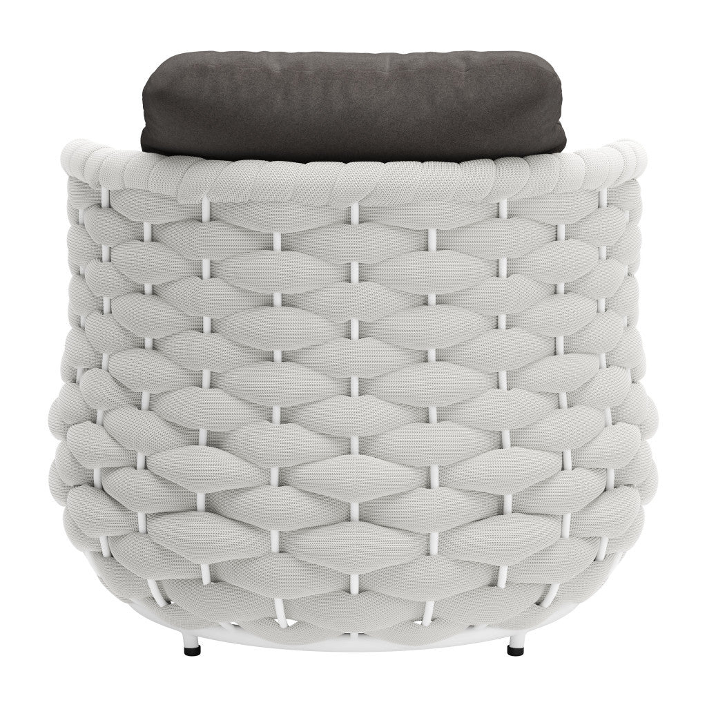 Fabric Club Chair and Toss Pillow