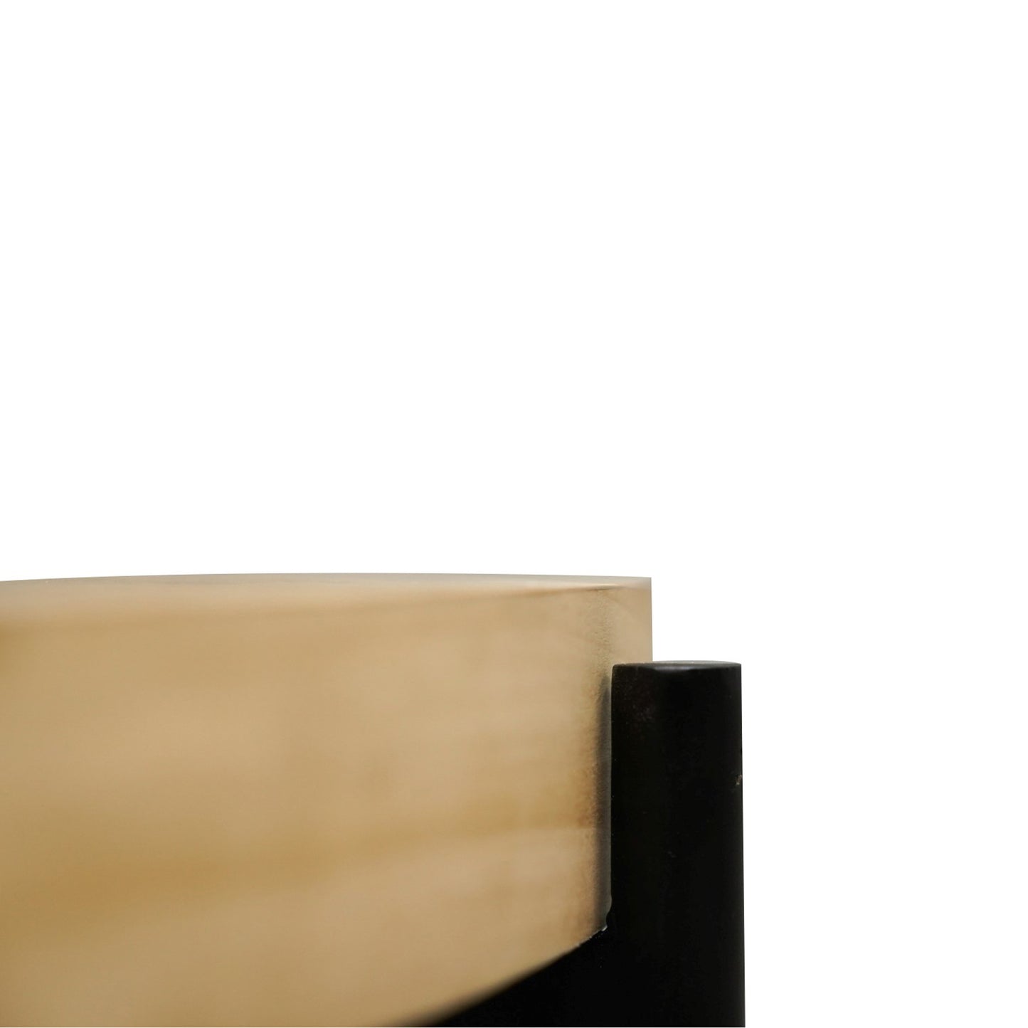 Wood and Iron Round Coffee Table