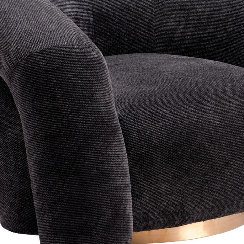 Faux Shearling and Upholstered Arm Chair