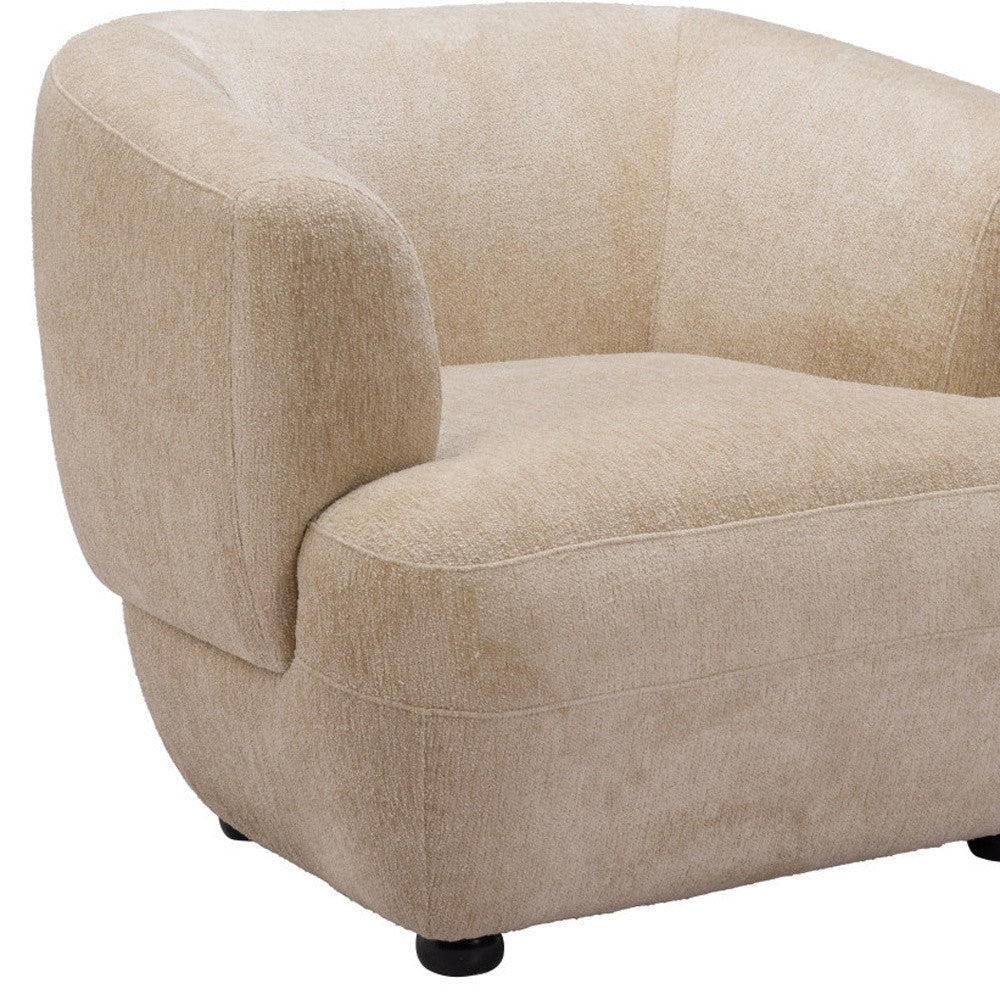 Faux Shearling and Upholstered Arm Chair