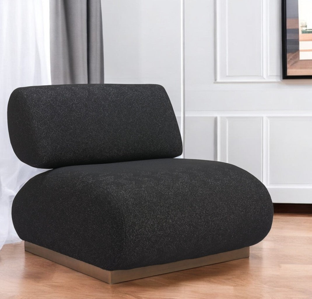 Bronze Fabric and Upholstered Side Chair