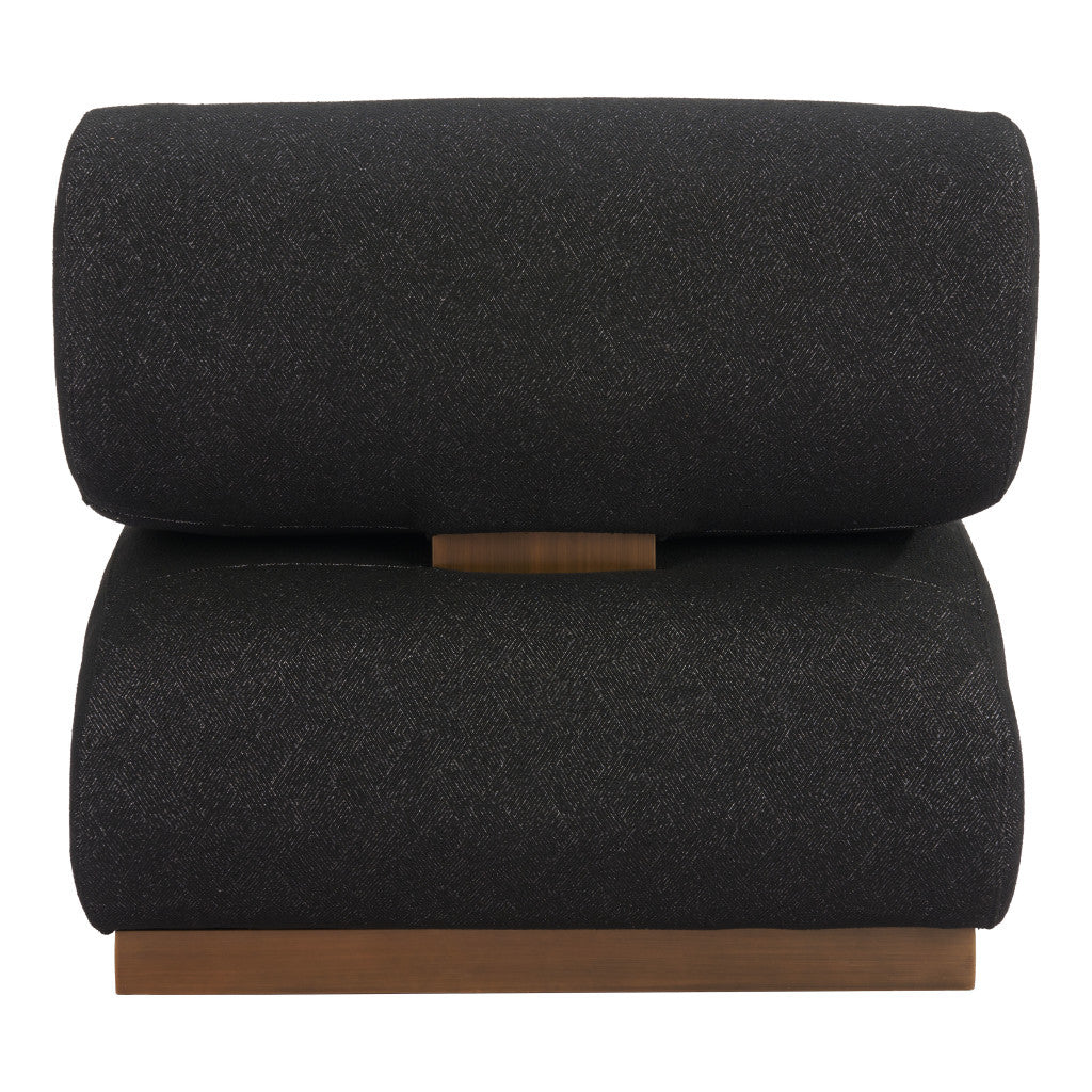 Bronze Fabric and Upholstered Side Chair