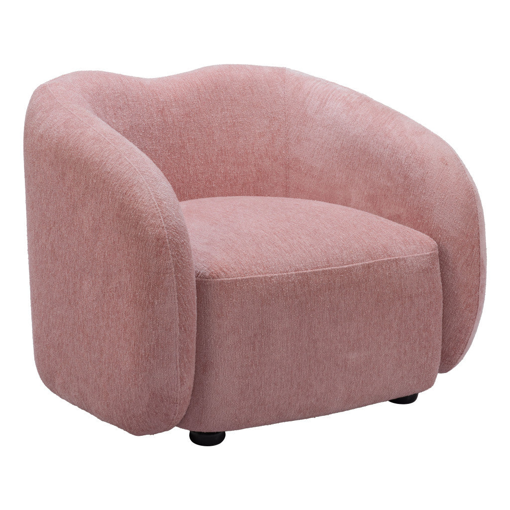 Faux Shearling and Upholstered Arm Chair