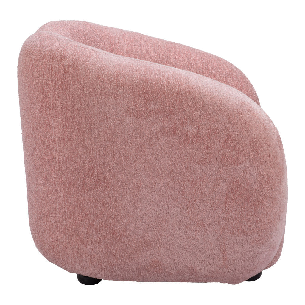 Faux Shearling and Upholstered Arm Chair