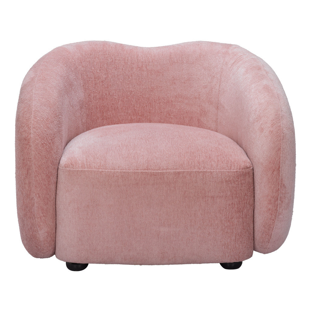 Faux Shearling and Upholstered Arm Chair