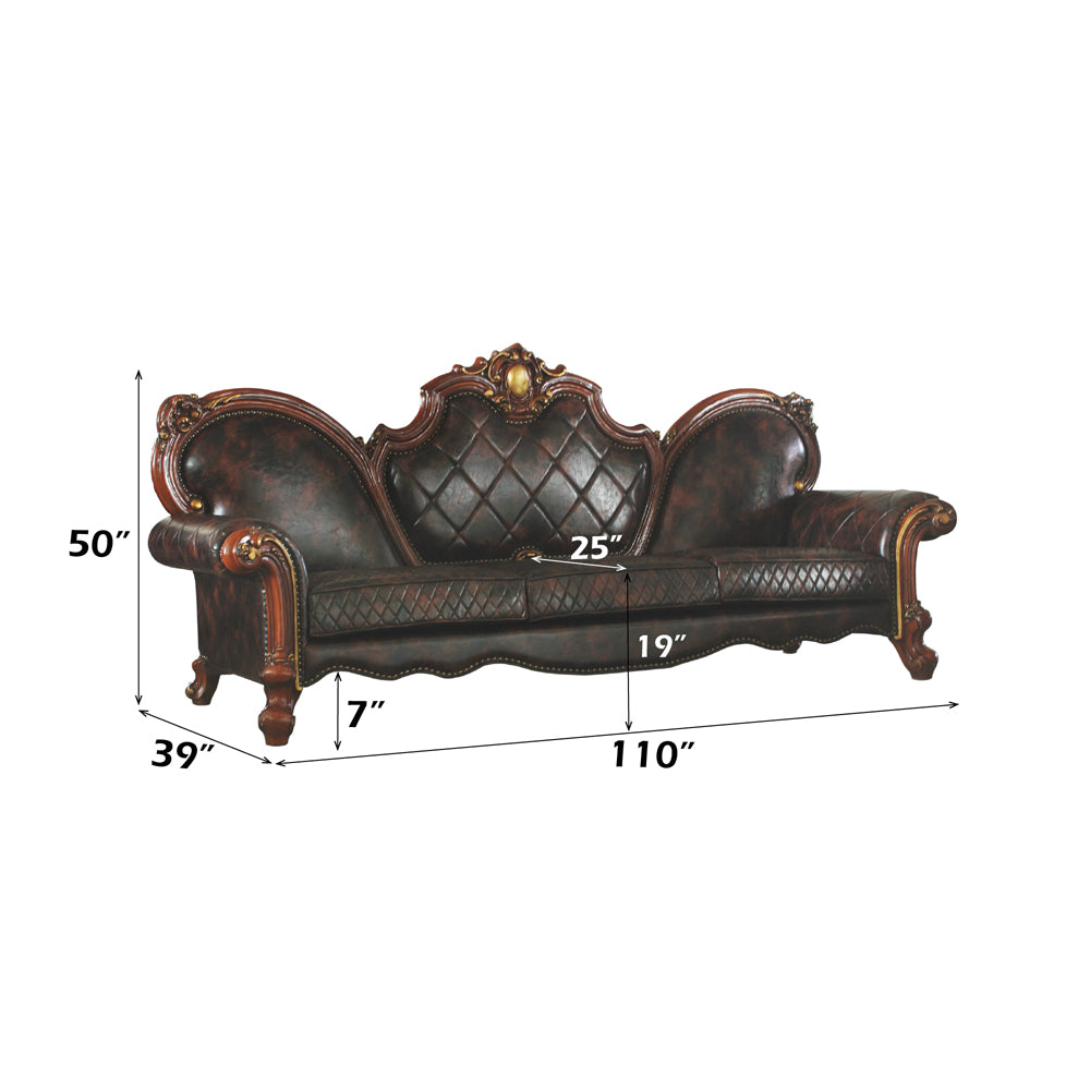 Picardy Oversized Sofa W/5 Pillows
