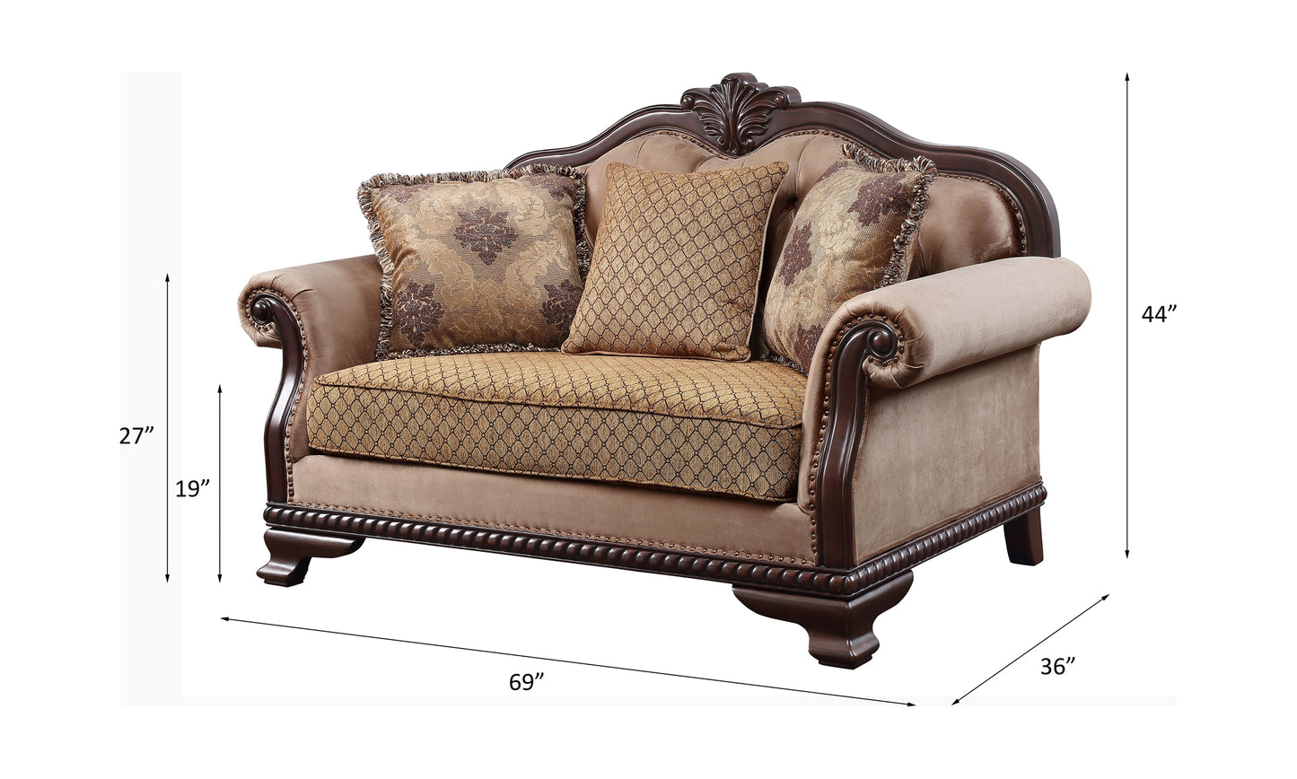 Chateau De Ville Loveseat W/3 Pillows