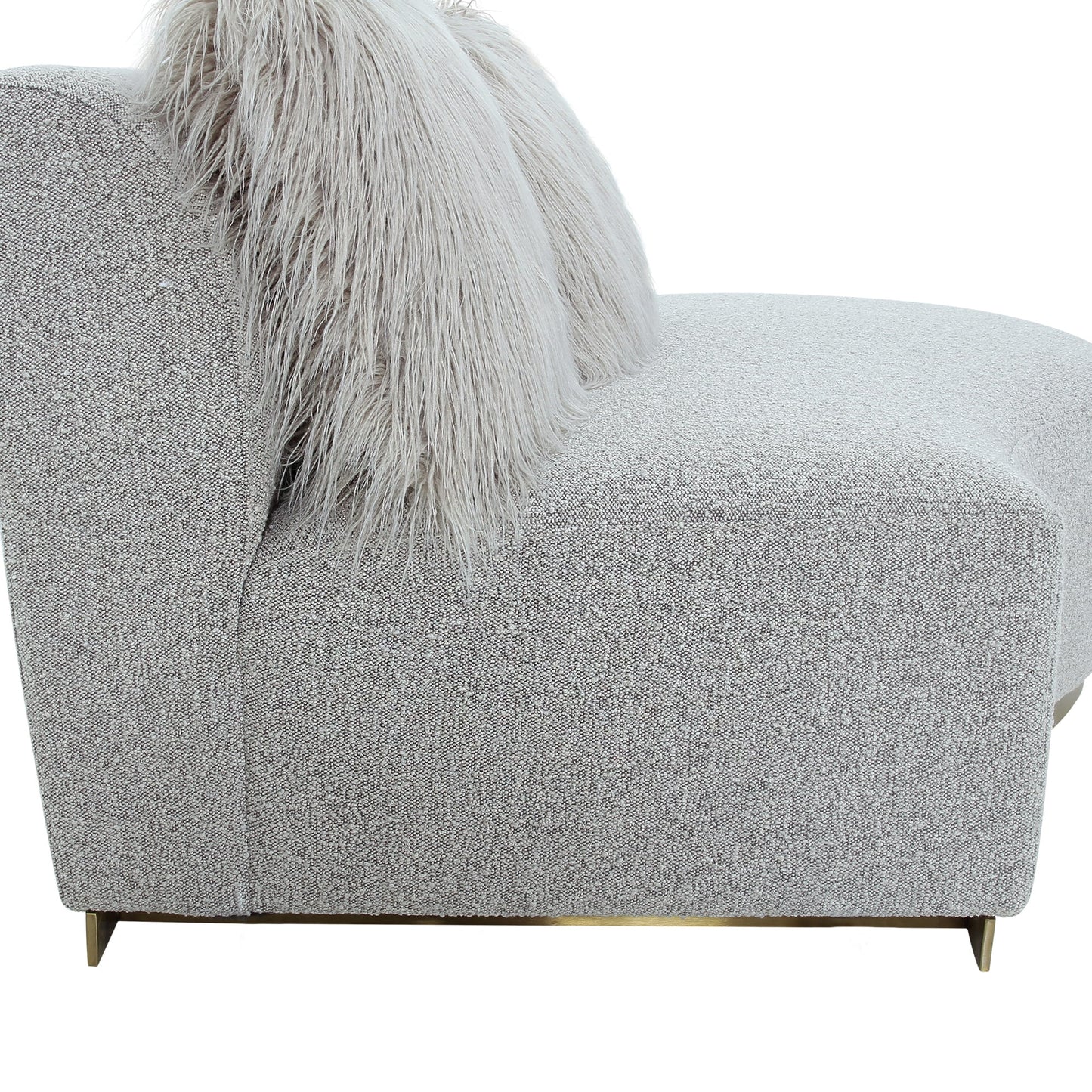 Simona Upholstered Sofa with 3 Pillows 110.6"