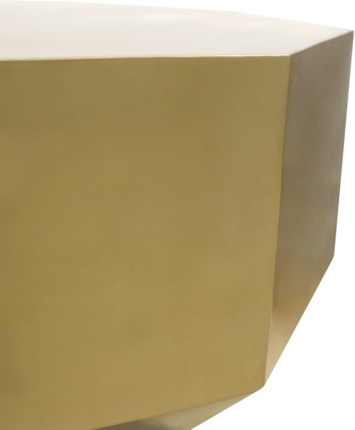 Byzantine Octagon Shape Coffee Table, Brass