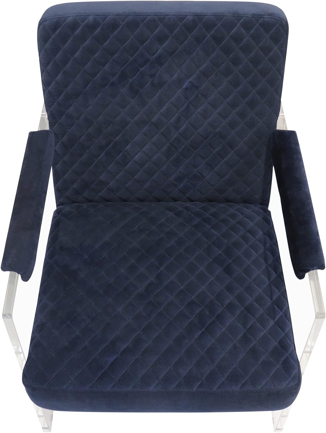 Tribecca Collection Acrylic & Velvet Accentchair