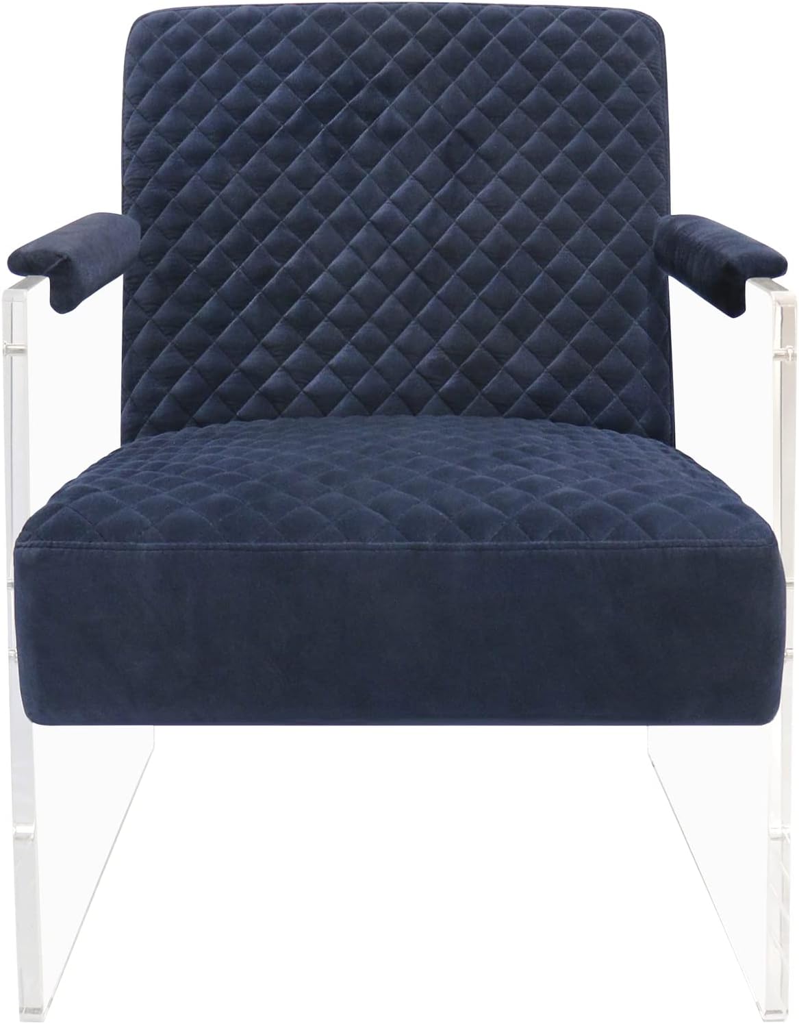 Tribecca Collection Acrylic & Velvet Accentchair