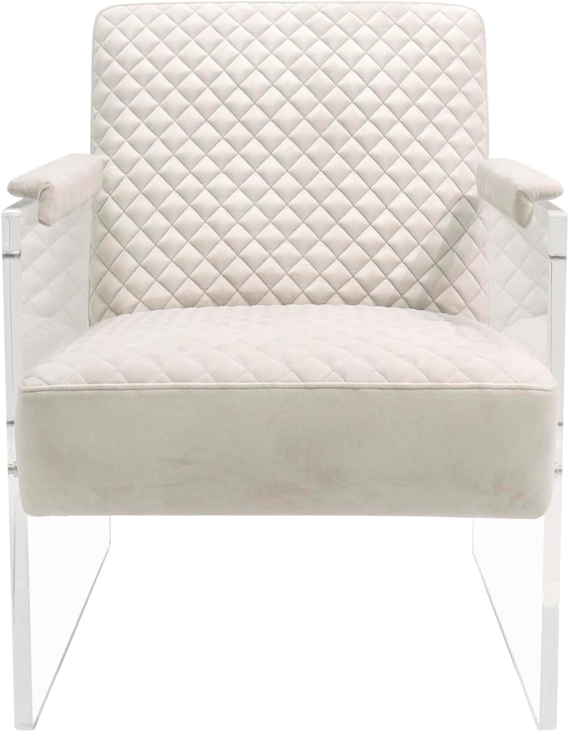 Tribecca Collection Acrylic & Velvet Accentchair