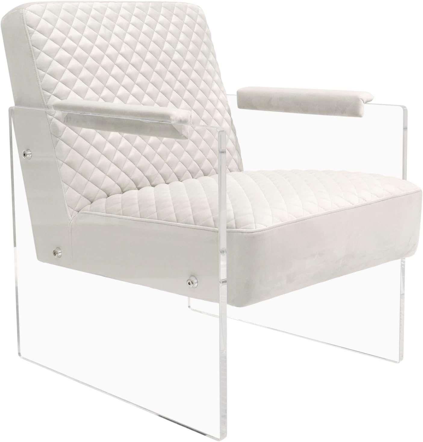 Tribecca Collection Acrylic & Velvet Accentchair