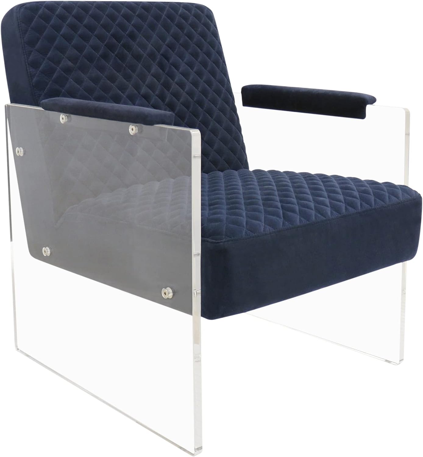 Tribecca Collection Acrylic & Velvet Accentchair