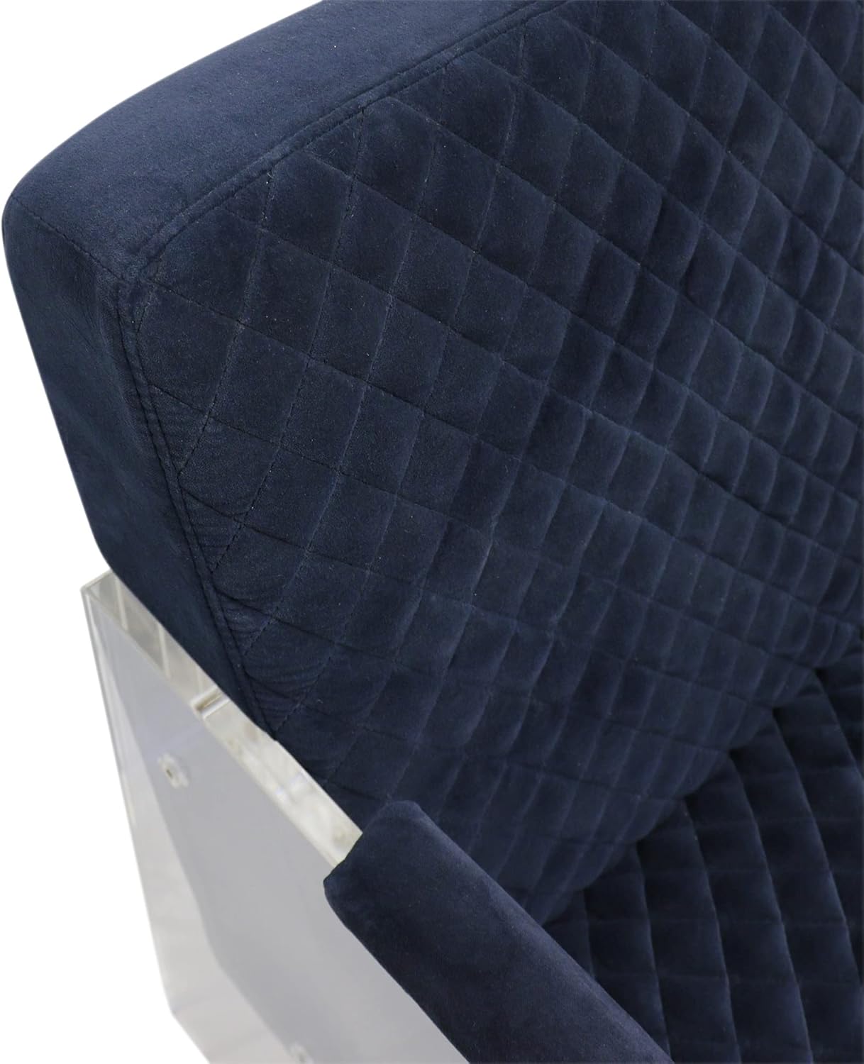 Tribecca Collection Acrylic & Velvet Accentchair