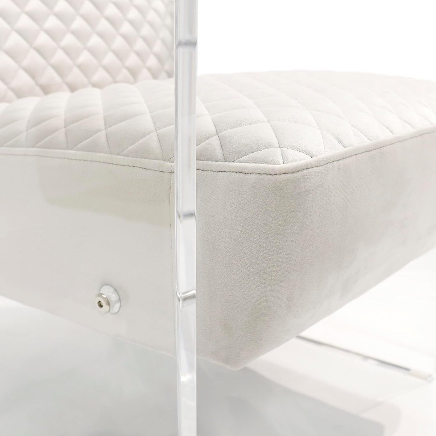 Tribecca Collection Acrylic & Velvet Accentchair