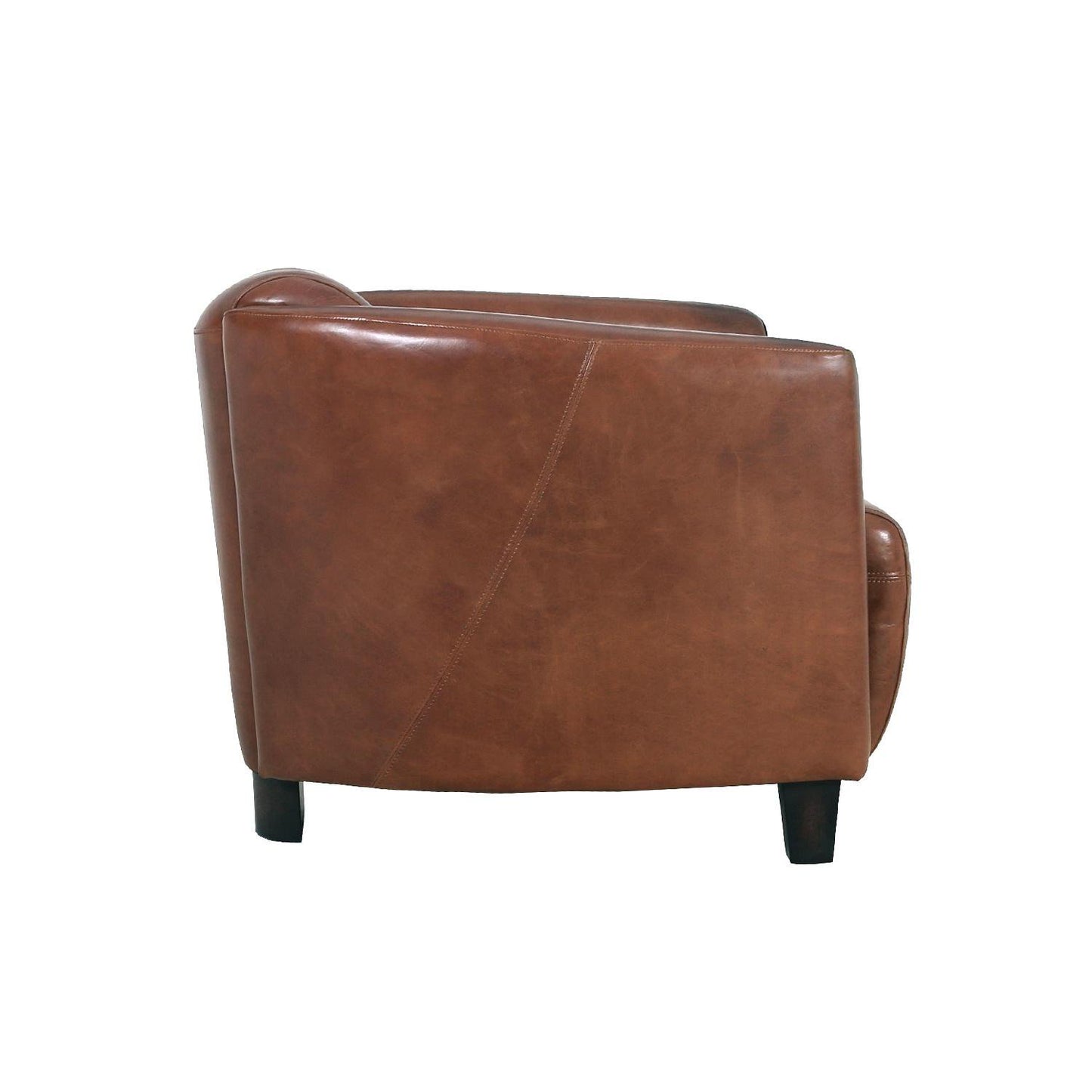 Madison Top Grain Leather Upholstered Armchair