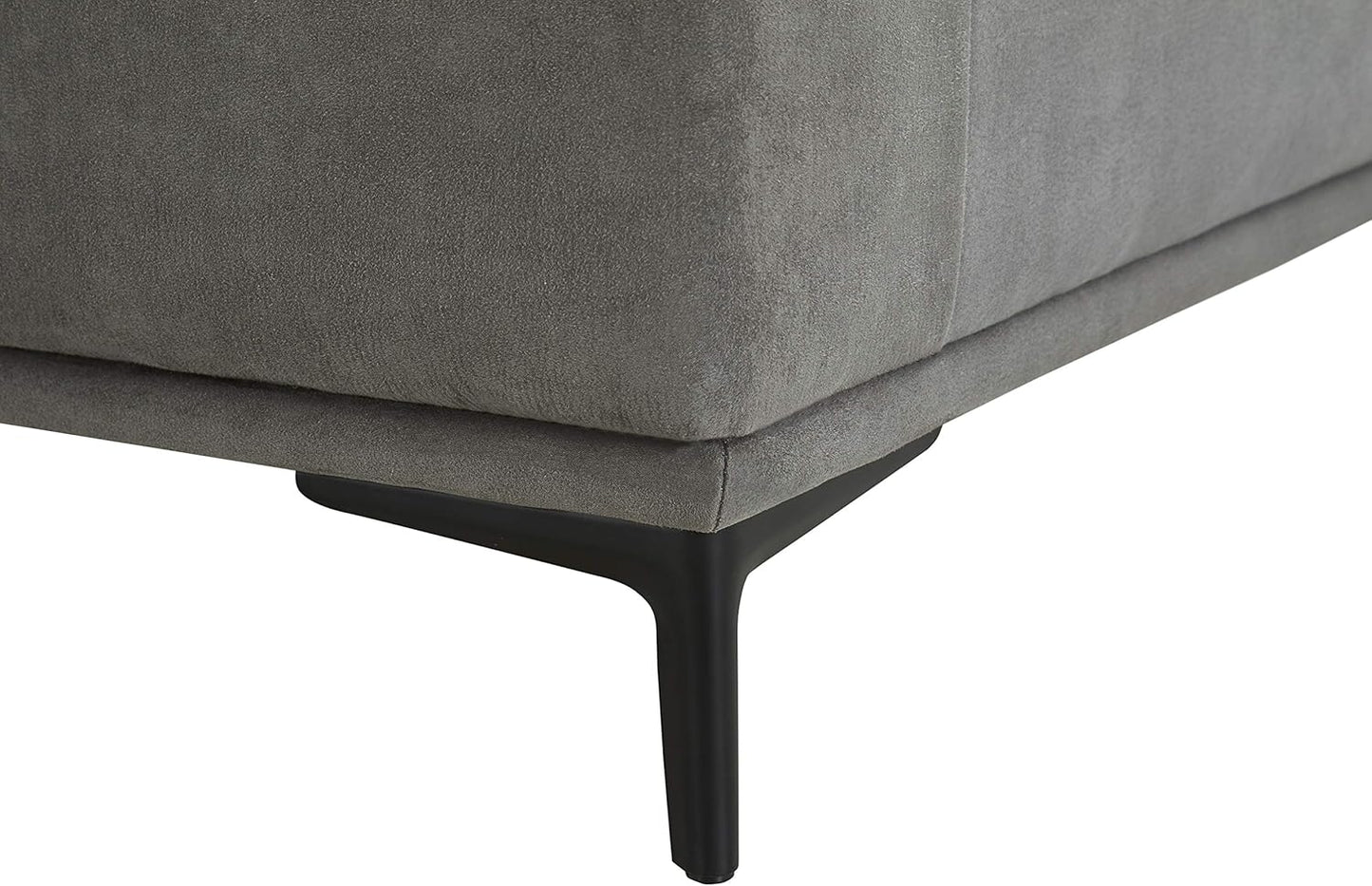 Modern Lucca Sectional Sofa with Push Back Functional, Left Facing Chaise