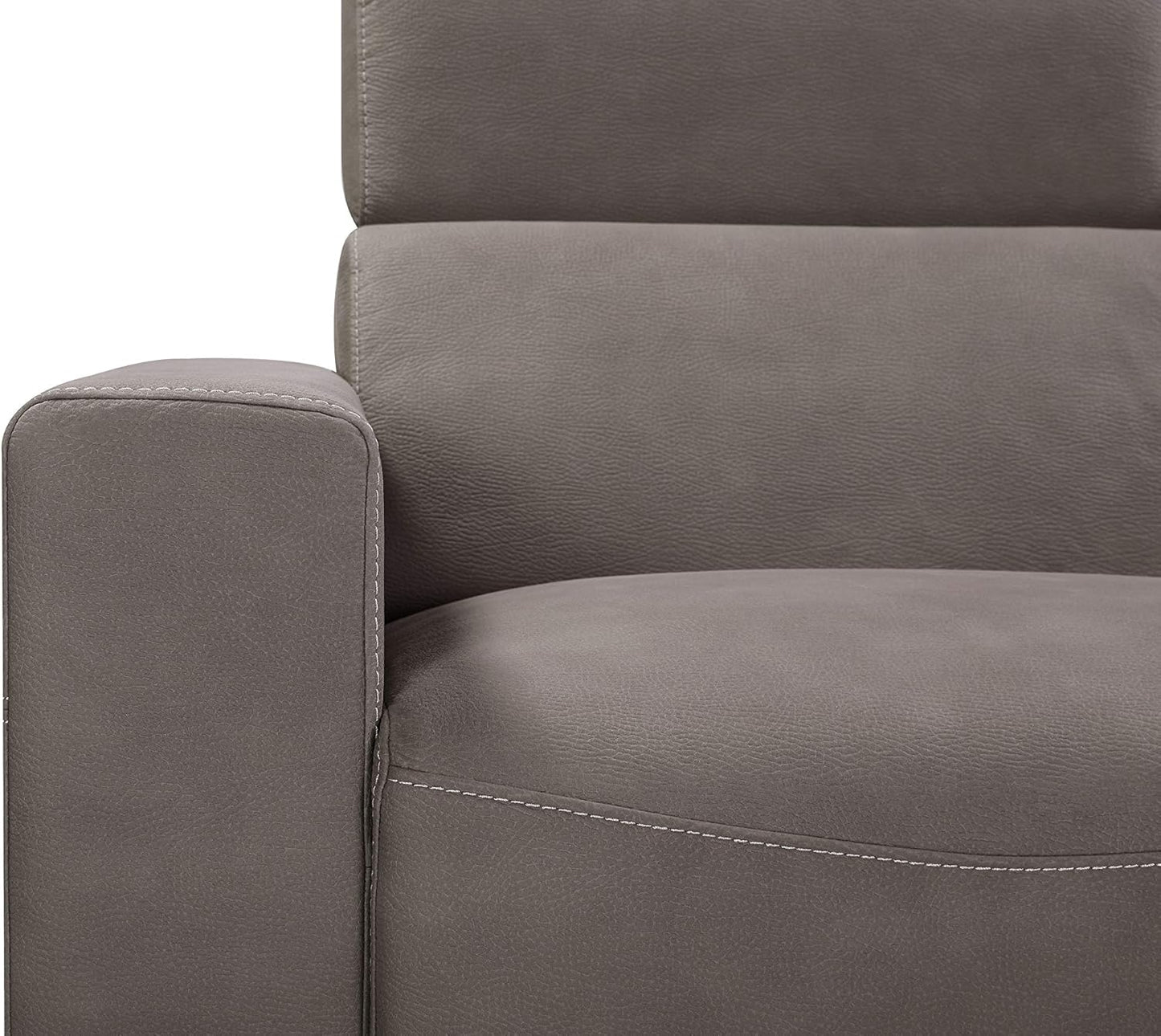 Modern Bari Sectional Sofa with Push Back Functional, Left Facing Chaise