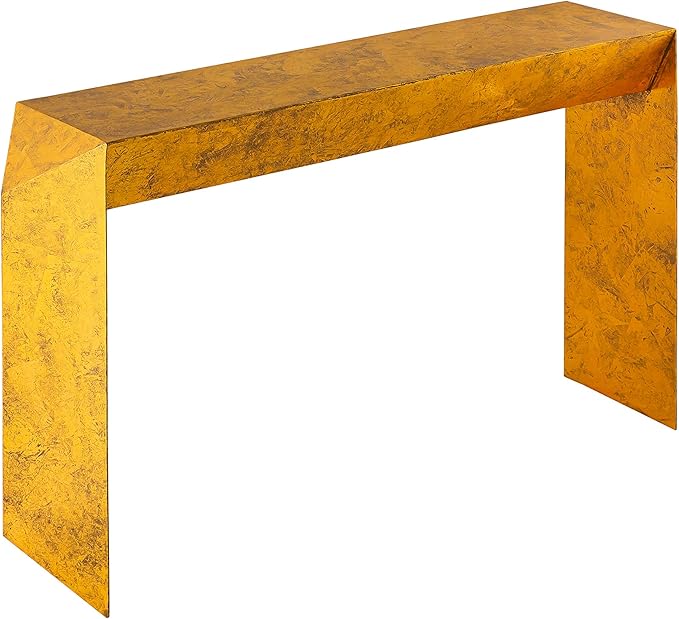 Katya Gold Foil Modern Console Table