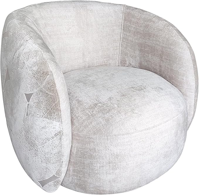 Napoli Modern Swivel Base Barrel Chair