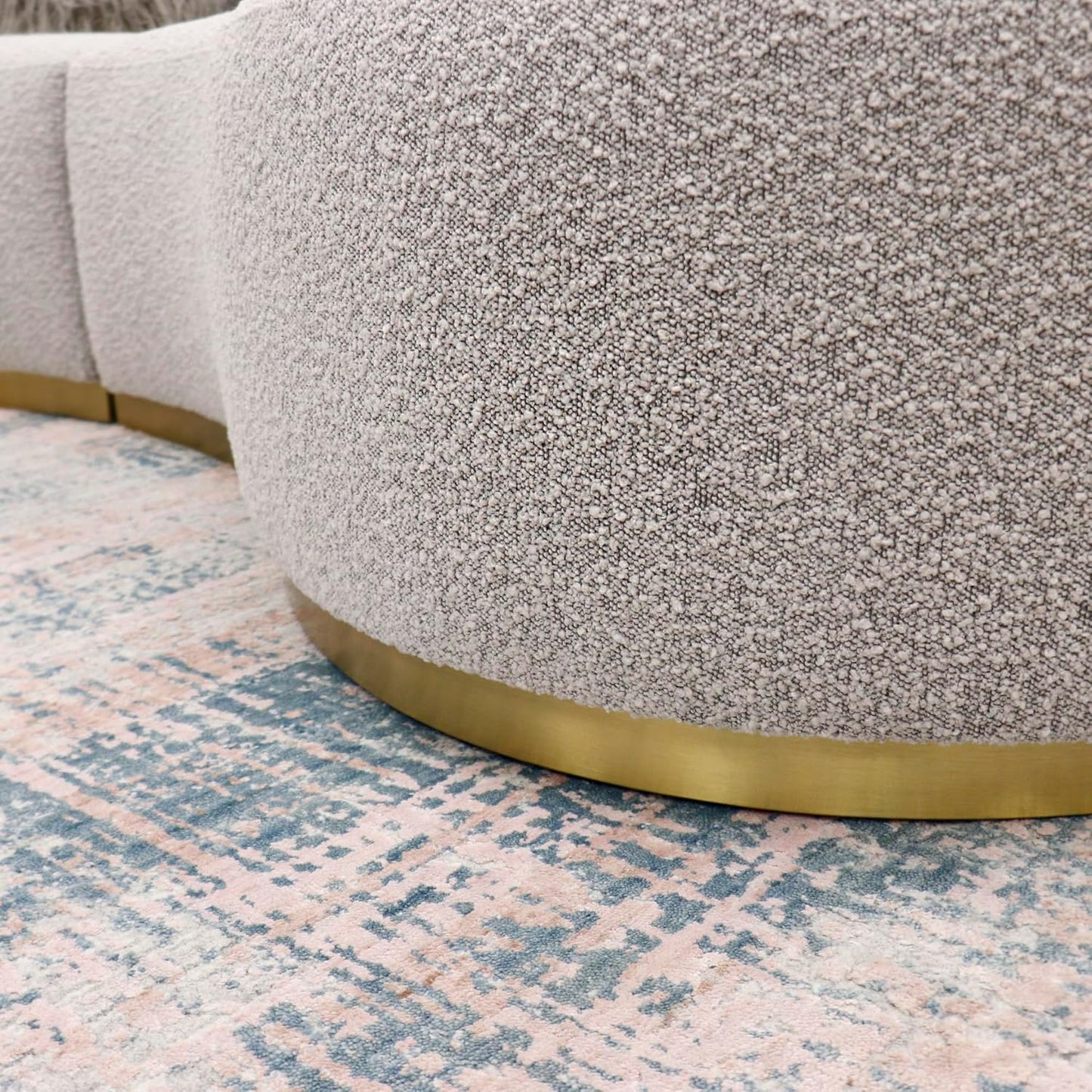 Simona Upholstered Sofa with 3 Pillows 150.4"