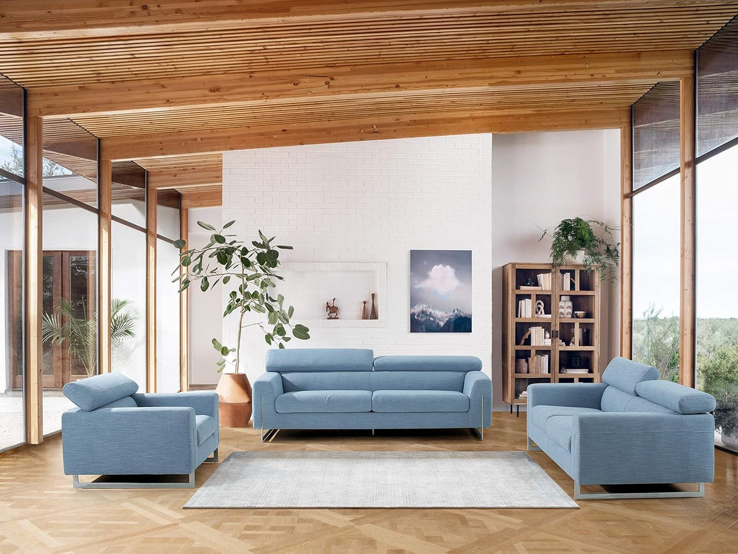 Noho Serena Loveseat with Adjustable Headrests