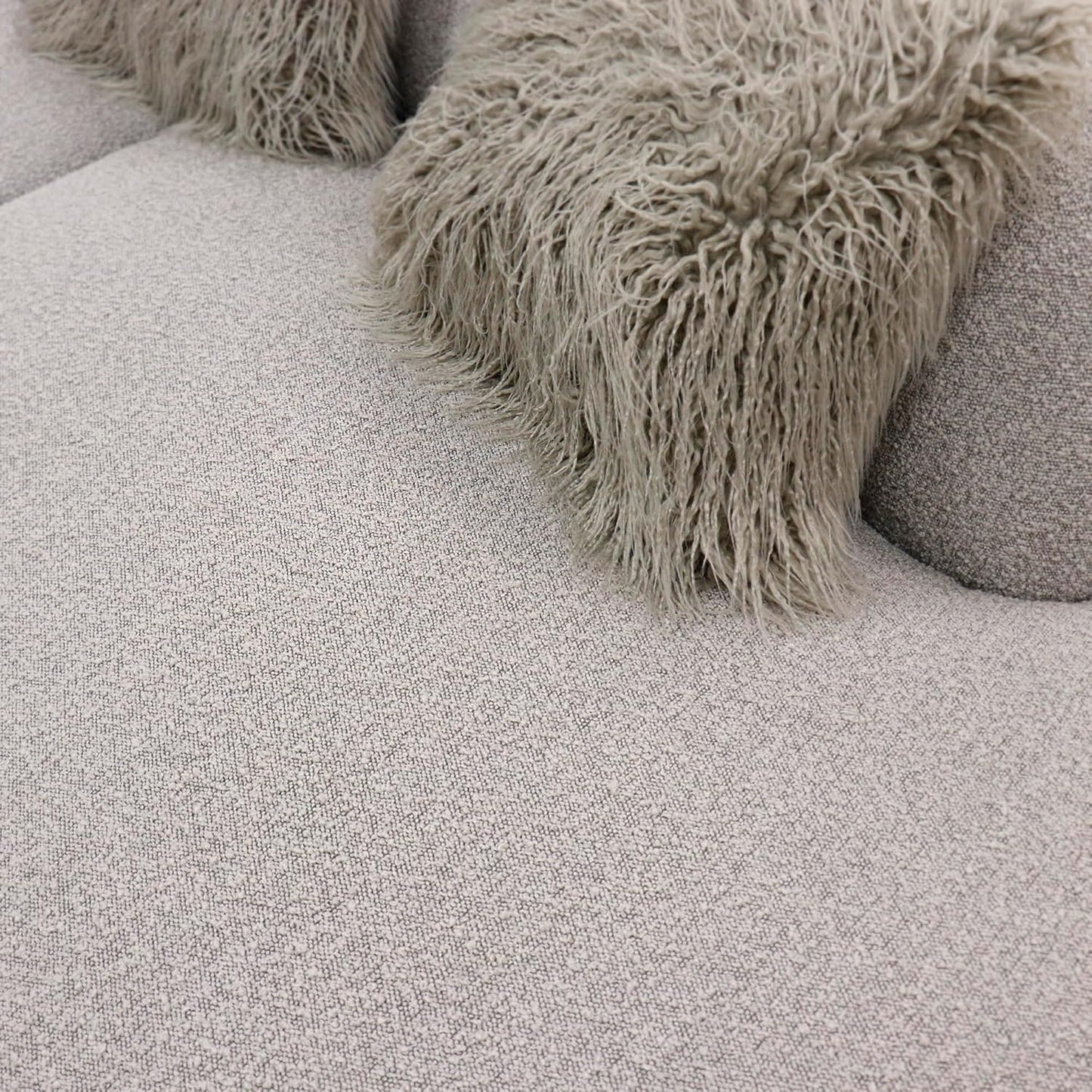 Simona Upholstered Sofa with 3 Pillows 150.4"