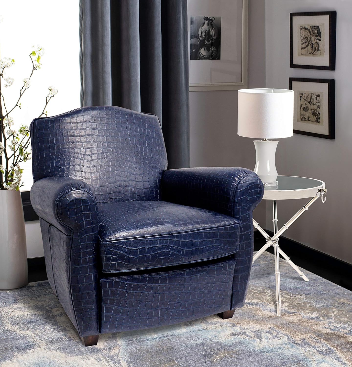 Vicenza Collection Leather Wing Chair