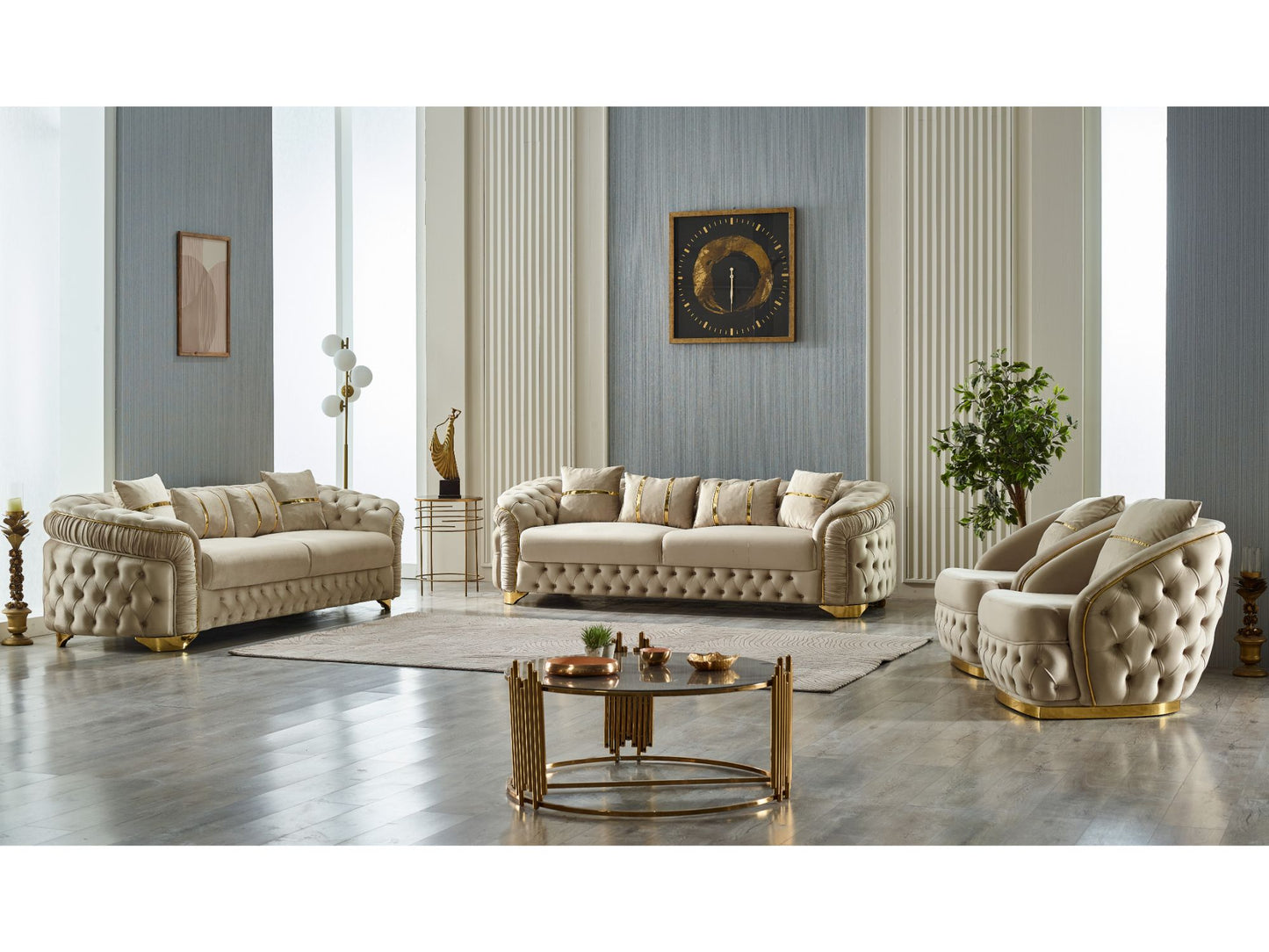 Arizona Stationary Livingroom (2 Sofa & 2 Chair)
