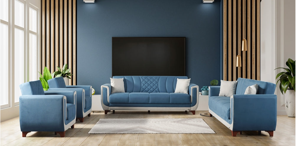 Berre Convertible Livingroom (2 Sofa & 2 Chair)
