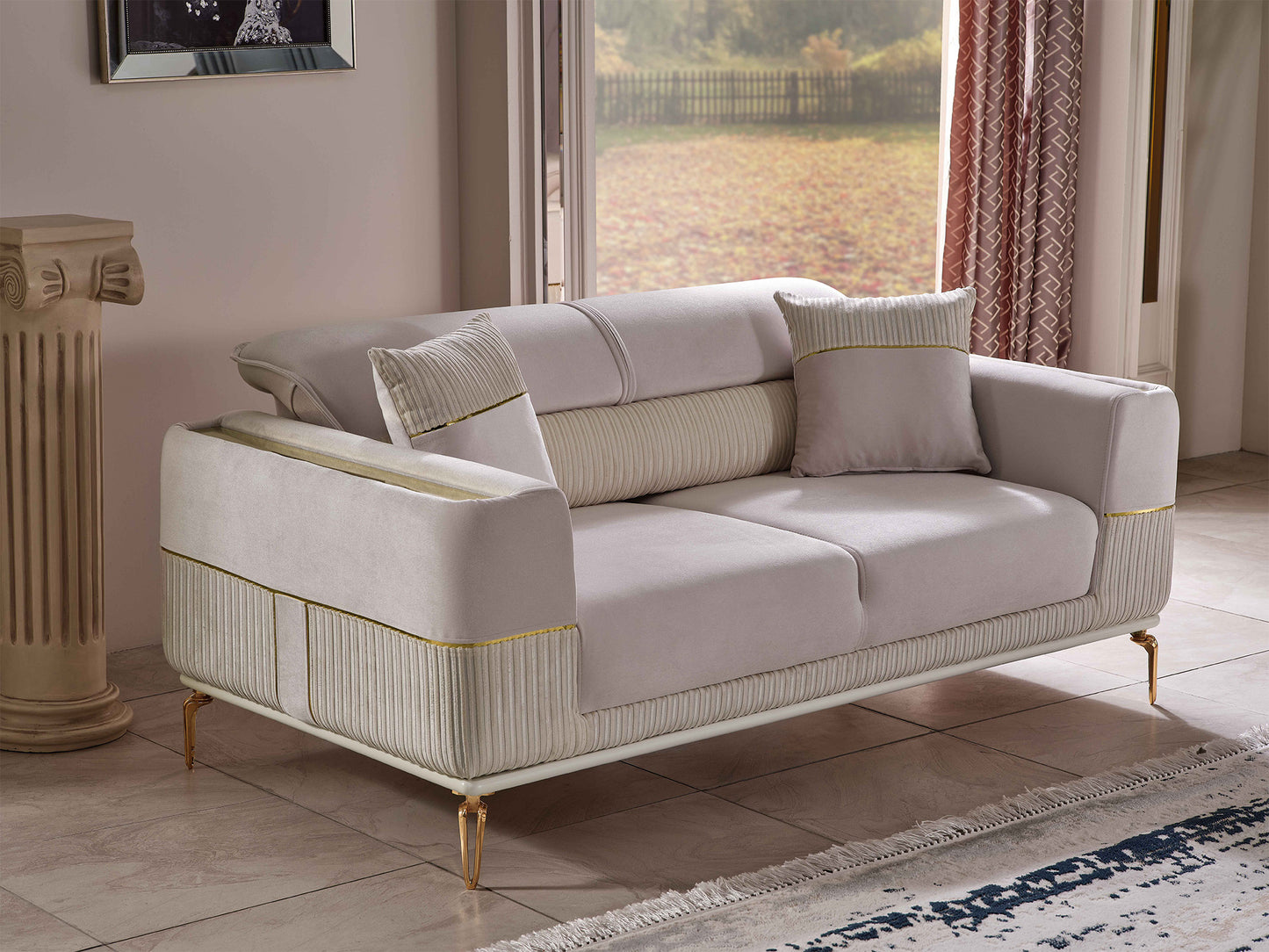Berlin Convertible Livingroom (2 Sofa & 2 Chair)