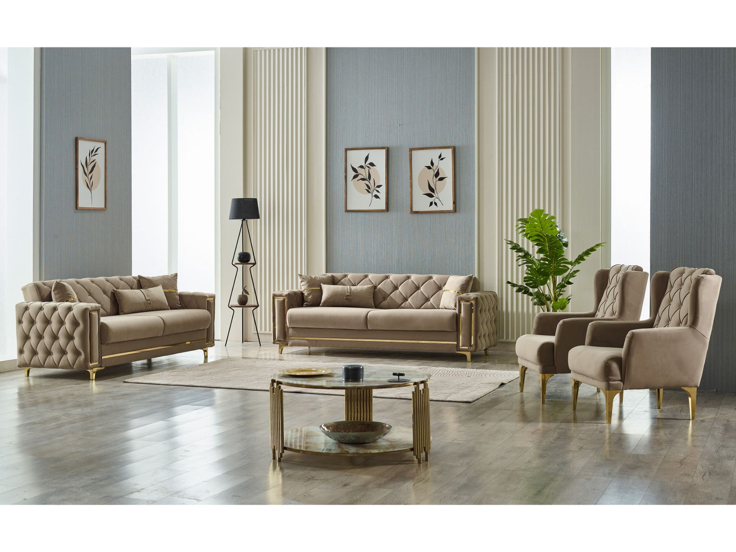 Bolivya Convertible Livingroom (2 Sofa & 2 Chair)