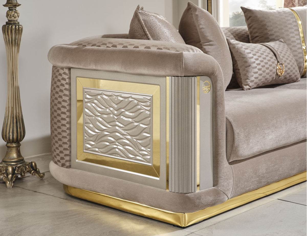 Elegance Stationary Livingroom (2 Sofa & 2 Chair)